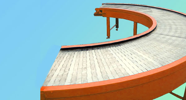 轉彎鏈板輸送機如何選擇?